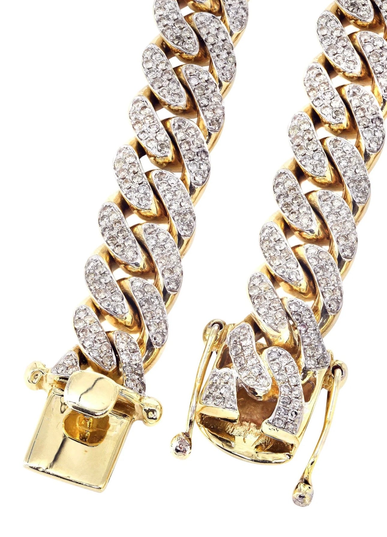 Iced Cuban Link Chain – Gold Tone