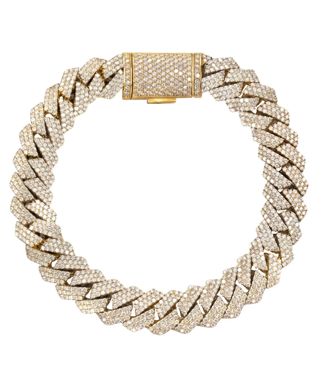 Iced Cuban Link Bracelet – 28g Gold Tone