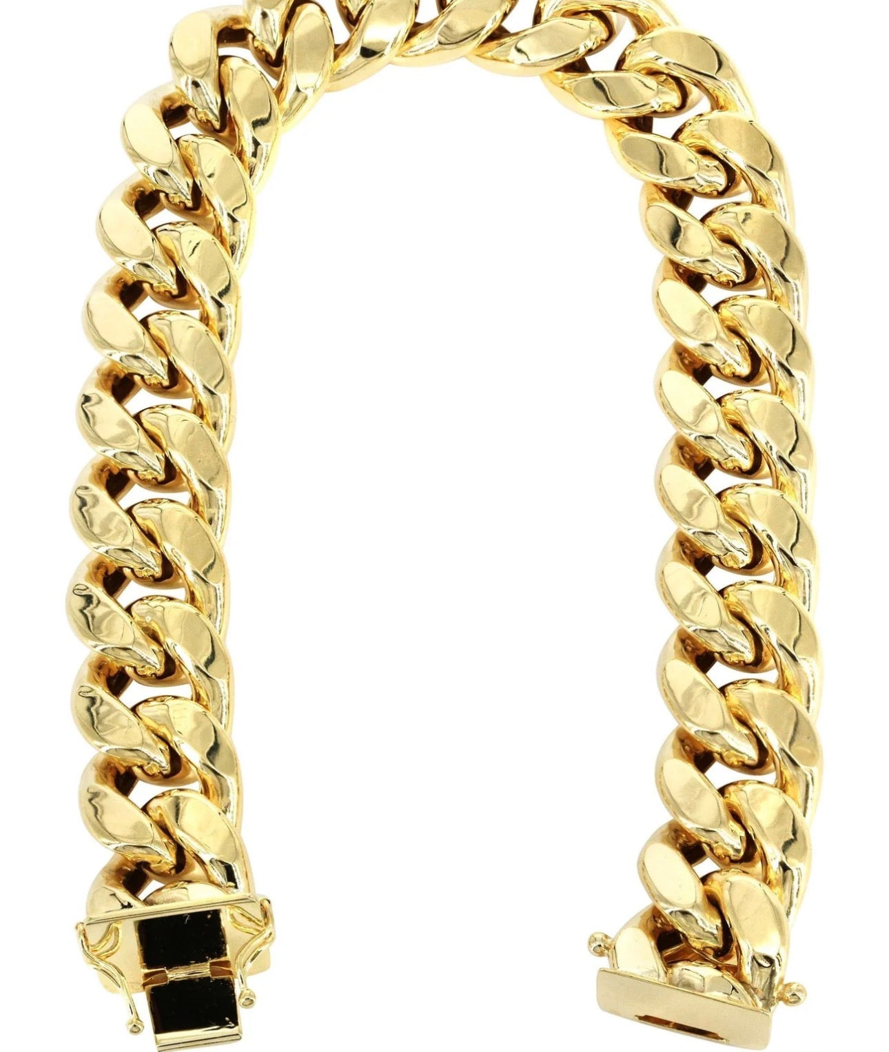 Classic Cuban Link Bracelet – 31g Gold Tone
