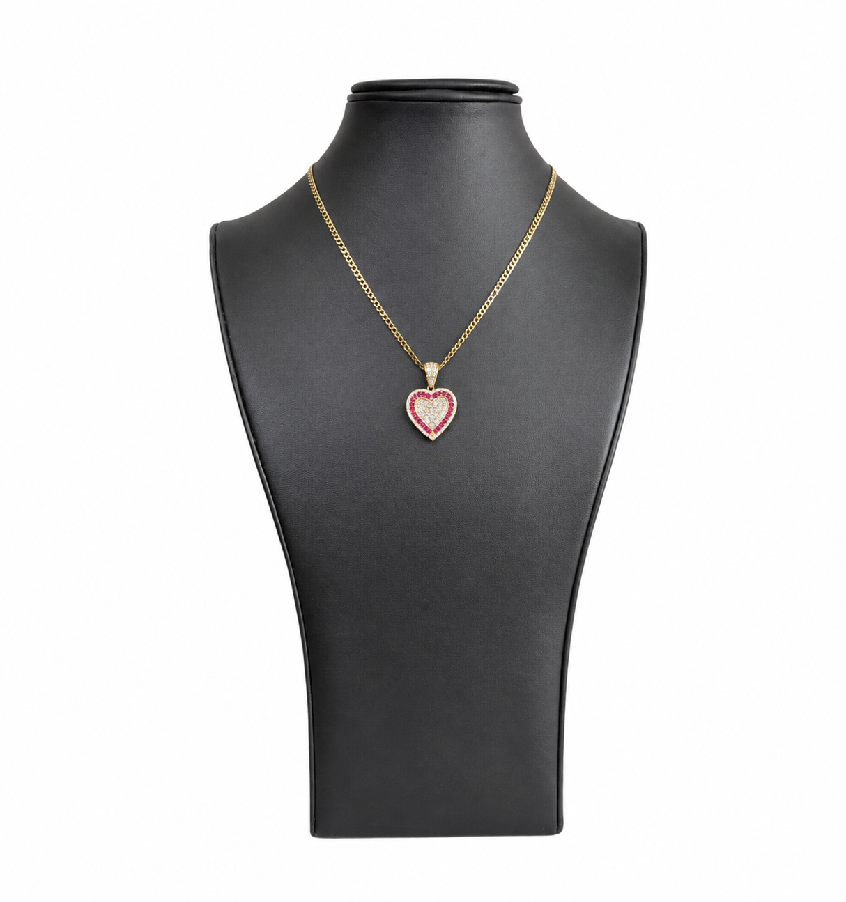 Heart Diamond Pendant Necklace – 14K Gold