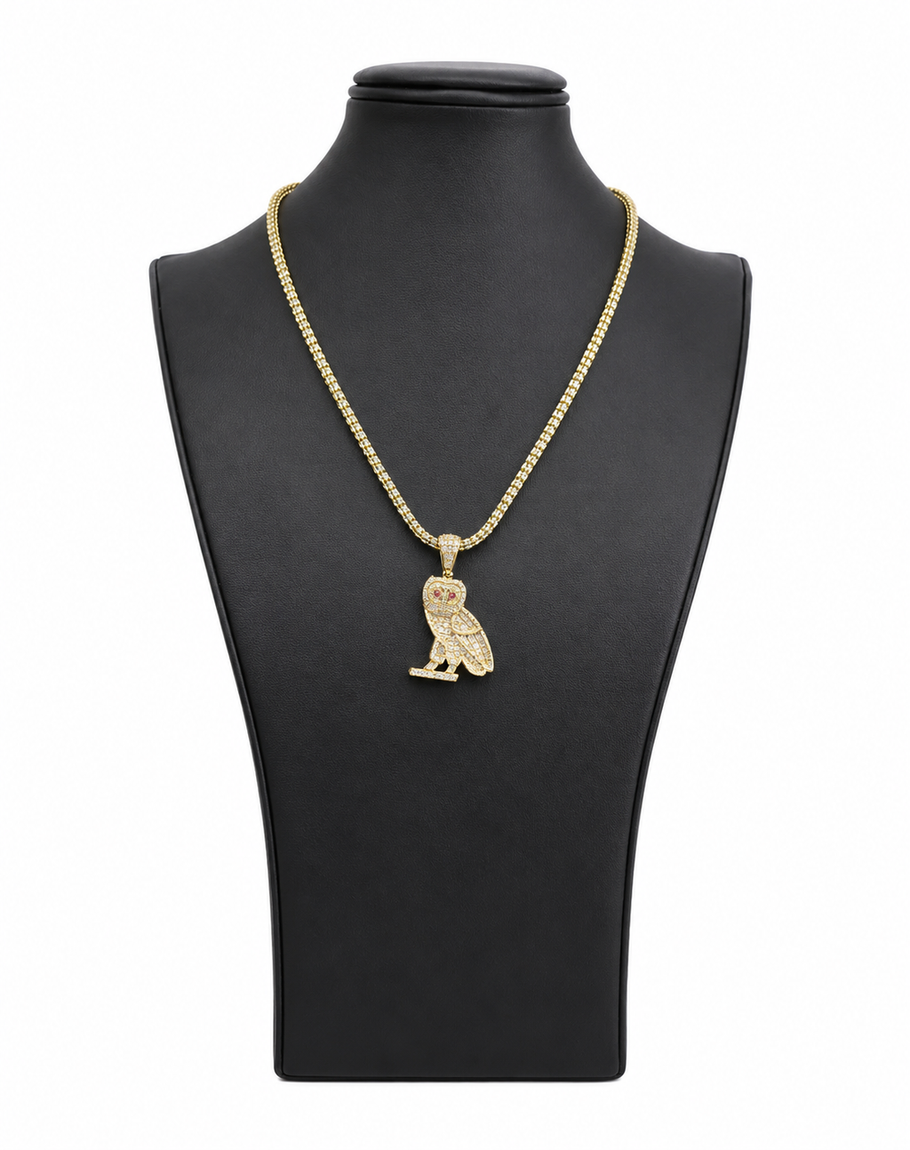 OVO Owl Pendant Necklace – 14K Gold