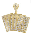 Gold Playing Cards Medallion